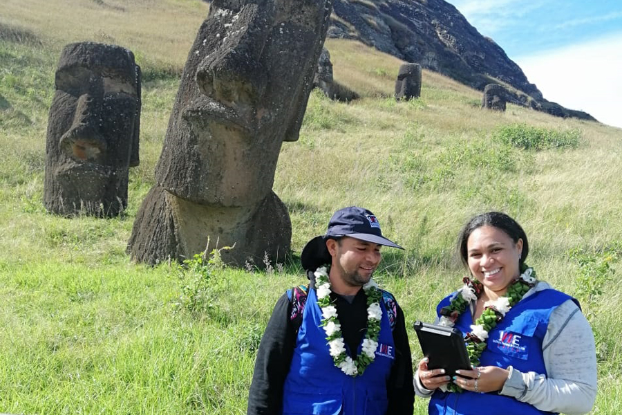 Recolección en Rapa Nui